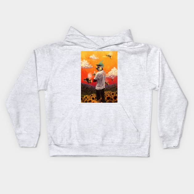 Flower Boy Kids Hoodie by dmitryb1